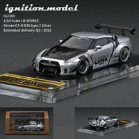Ignition Model 1/64 HIGH-END RESIN MODEL LB-WORKS Nissan GT-R R35 type 2 Silver IG2369