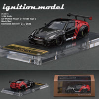 Ignition Model 1/64 HIGH-END RESIN MODEL LB-WORKS Nissan GT-R R35 type 2  Black/Red IG2371