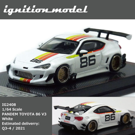 Ignition Model 1/64 PANDEM TOYOTA 86 V3 White IG2408