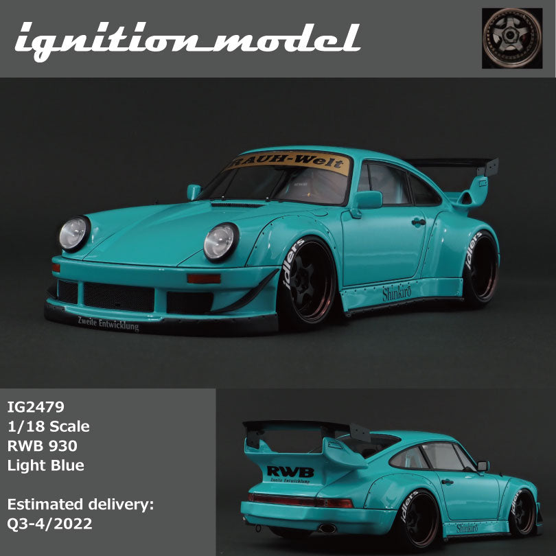 PREORDER Ignition Model 1/18 RWB 930 Light Blue IG2479
