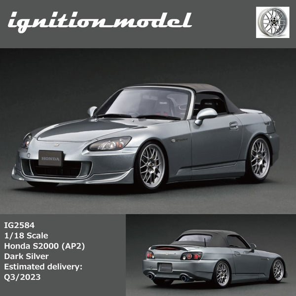 PREORDER Ignition Model 1/18 Honda S2000 (AP2)  Dark Silver IG2584 (Approx. Release Date : Q3 2023 subject to manufacturer's final decision)