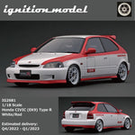 PREORDER Ignition Model 1/18 Honda CIVIC (EK9) Type R White/Red IG2681 (Approx. Release Date : Q4/2022 - Q1/2023 subject to manufacturer's final decision)