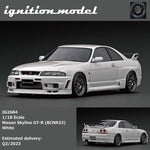 PREORDER Ignition Model 1/18 Nissan Skyline GT-R (BCNR33) White IG2684 (Approx. Release Date : Q2 2023 subject to manufacturer's final decision)