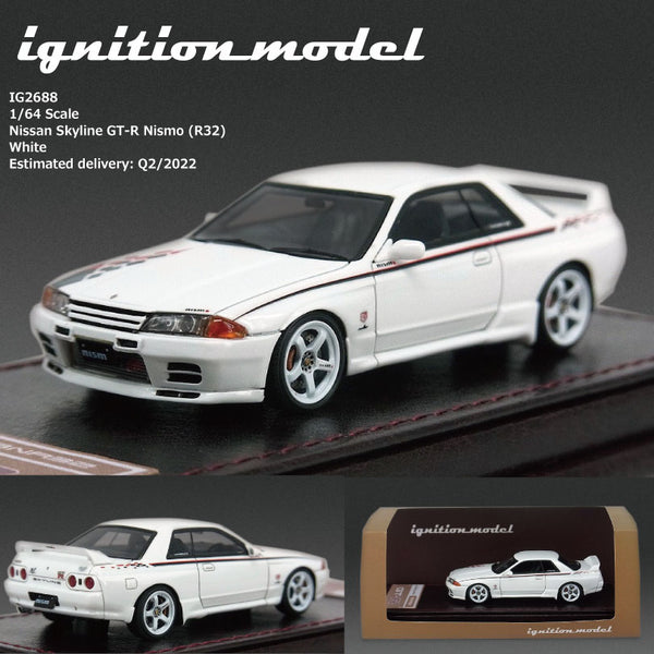 Ignition Model 1/64 HIGH-END RESIN MODEL Nissan Skyline GT-R Nismo (R32) White IG2688