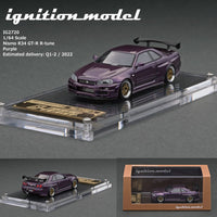 PREORDER Ignition Model 1/64 HIGH-END RESIN MODEL Nismo R34 GT-R R-tune Purple IG2720 (Approx. Release Date : Q1-2 / 2022 subject to manufacturer's final decision)