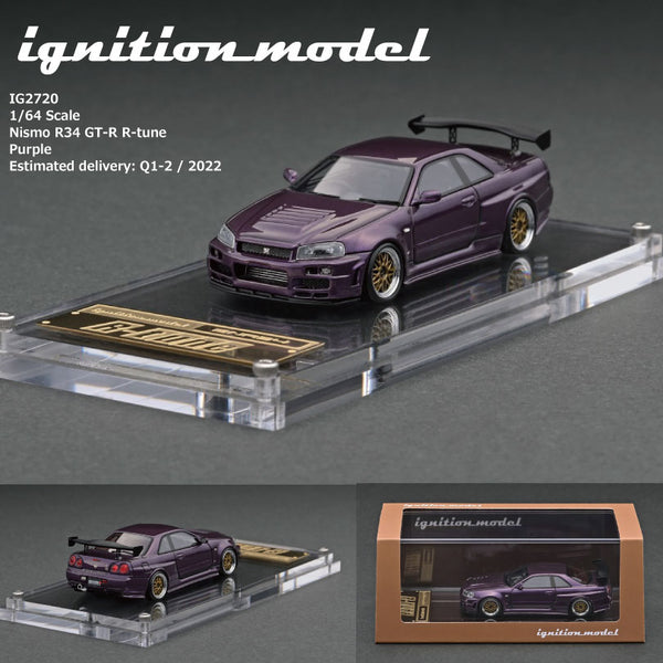PREORDER Ignition Model 1/64 HIGH-END RESIN MODEL Nismo R34 GT-R R-tune Purple IG2720 (Approx. Release Date : Q1-2 / 2022 subject to manufacturer's final decision)