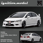 PREORDER Ignition Model 1/18 Honda CIVIC (FD2) TYPE R  White IG2826 (Approx. Release Date : Q4/2022 - Q1/2023 subject to manufacturer's final decision)