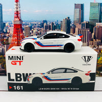 MINI GT 1/64 LB★WORKS BMW M4 White W/ M Stripe LHD MGT00161-L
