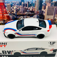 MINI GT 1/64 LB★WORKS BMW M4 White W/ M Stripe LHD MGT00161-L