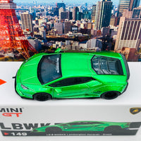 MINI GT 1/64 LB WORKS Lamborghini Huracan Version 2 Green LHD MGT00149-L 