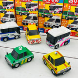 F-Toys Confect. Vehicle Collection #5 Pullback Mini Car - Working Cars Complete Set of 6