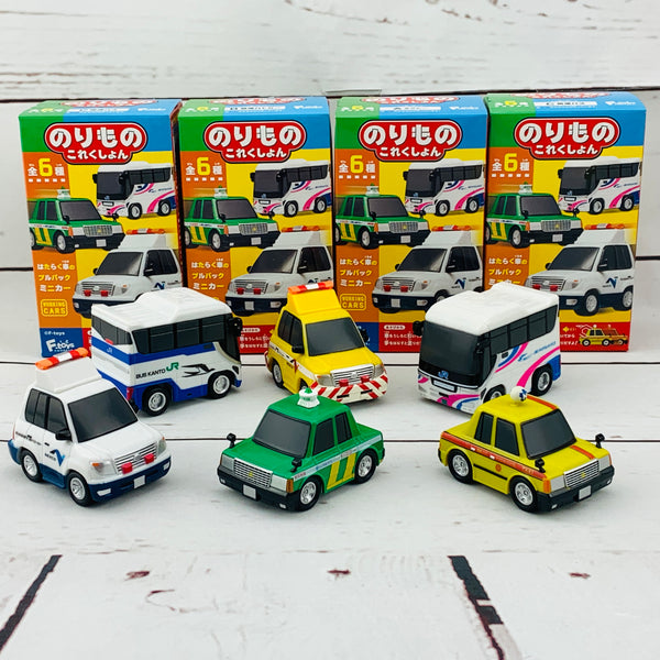 F-Toys Confect. Vehicle Collection No.5 Pullback Mini Car - Working Cars Collection #5 Complete Set of 6