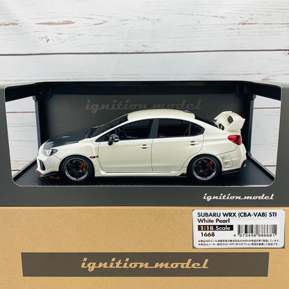 Ignition Model 1/18 SUBARU WRX (CBA-VAB) STI White Pearl IG1668