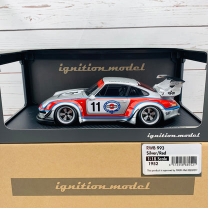 Ignition Model 1/18 RWB 993 Silver/Red IG1952