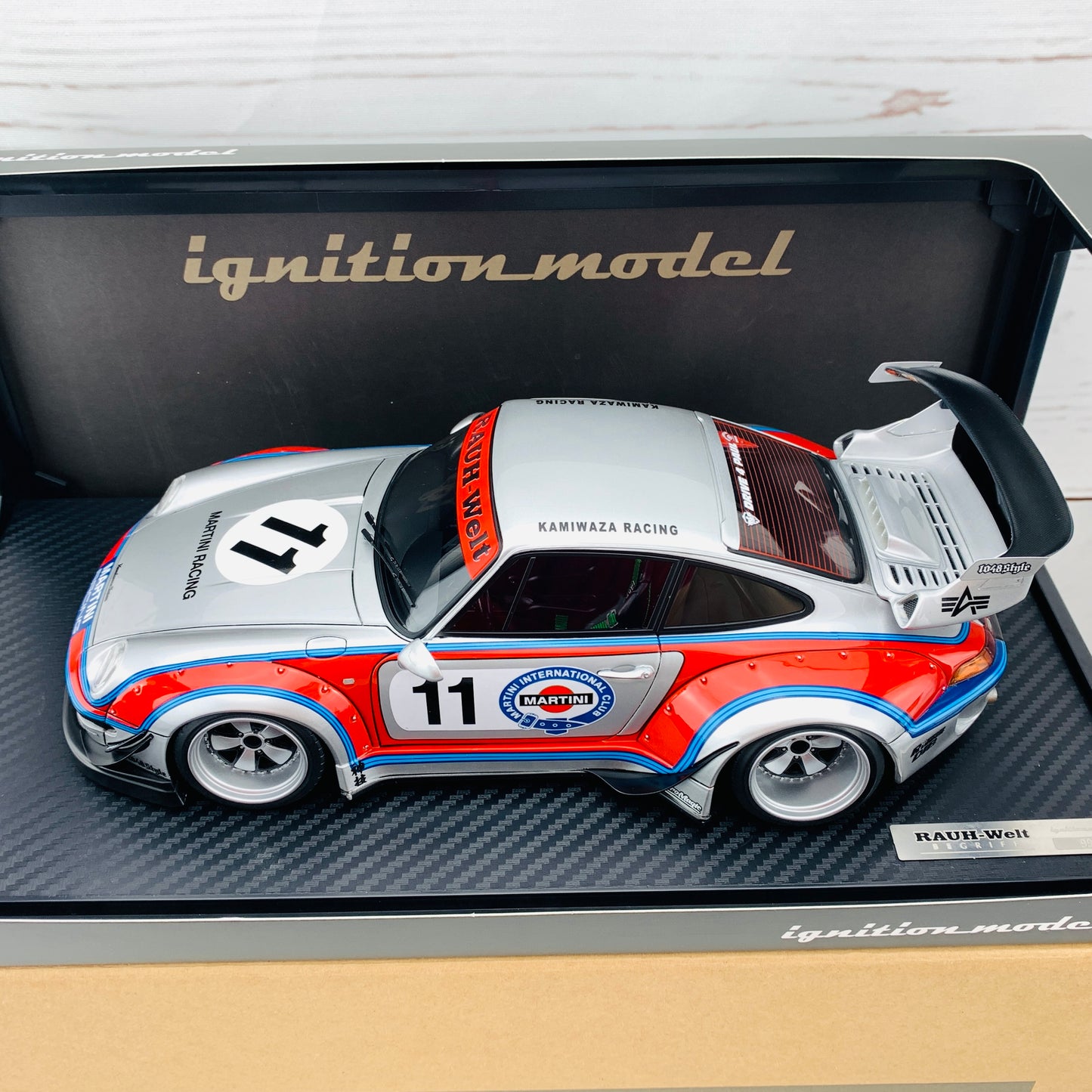 Ignition Model 1/18 RWB 993 Silver/Red IG1952