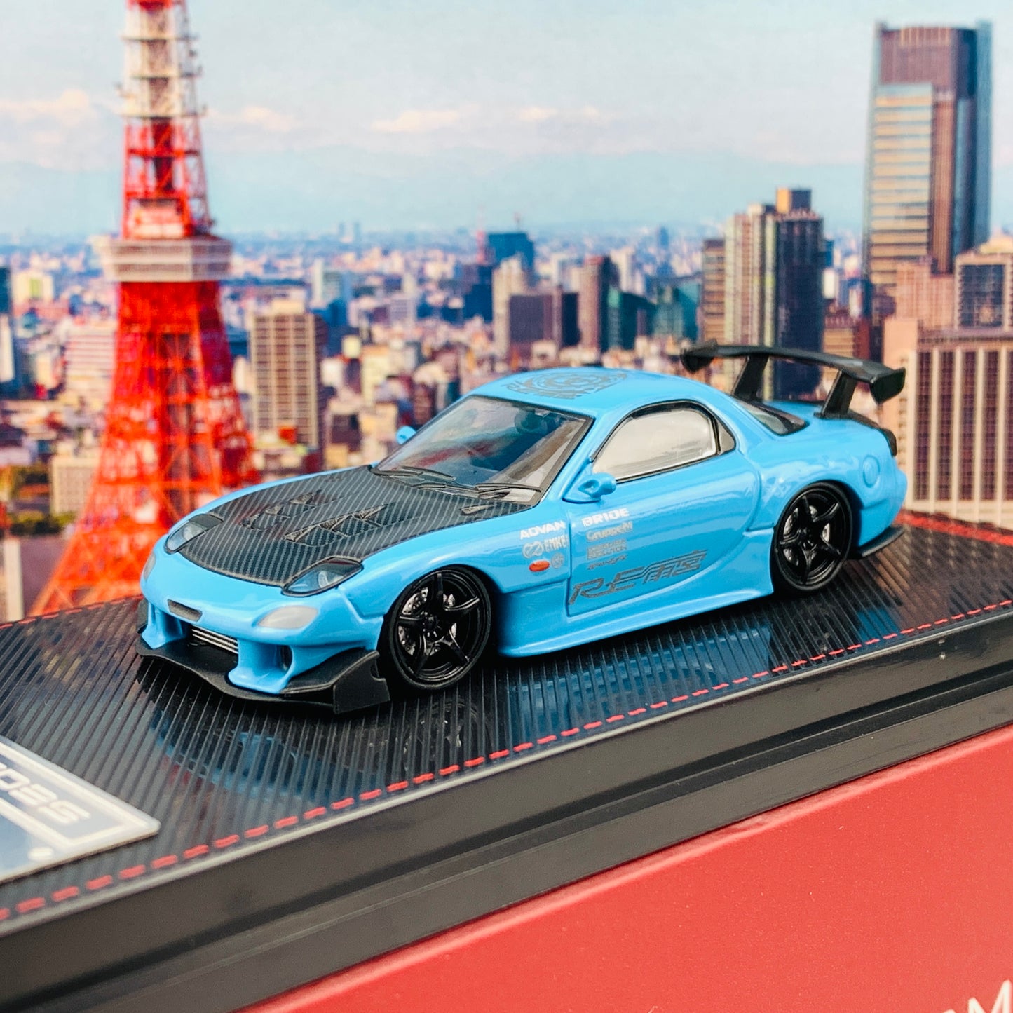 Ignition Model 1/64 Mazda RX7 FD3S RE Amemiya Light Blue IG1949
