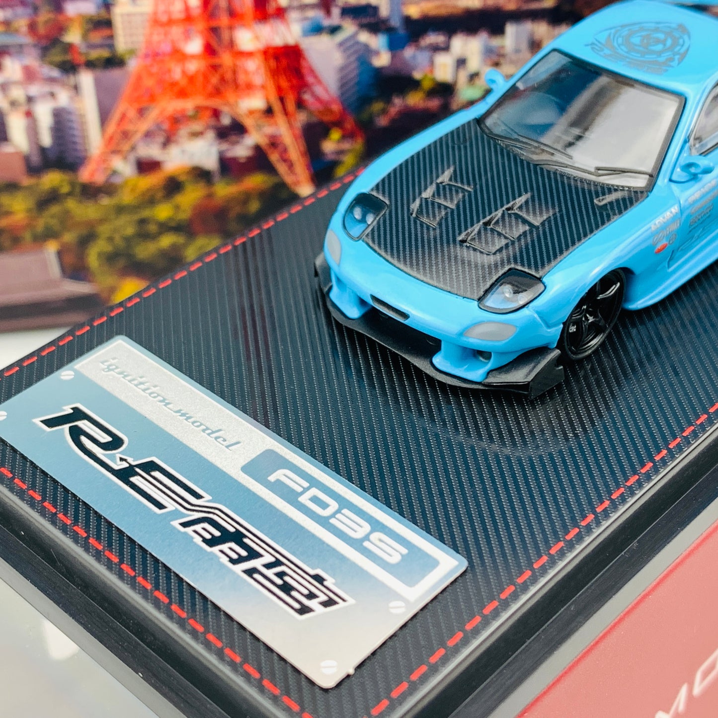Ignition Model 1/64 Mazda RX7 FD3S RE Amemiya Light Blue IG1949