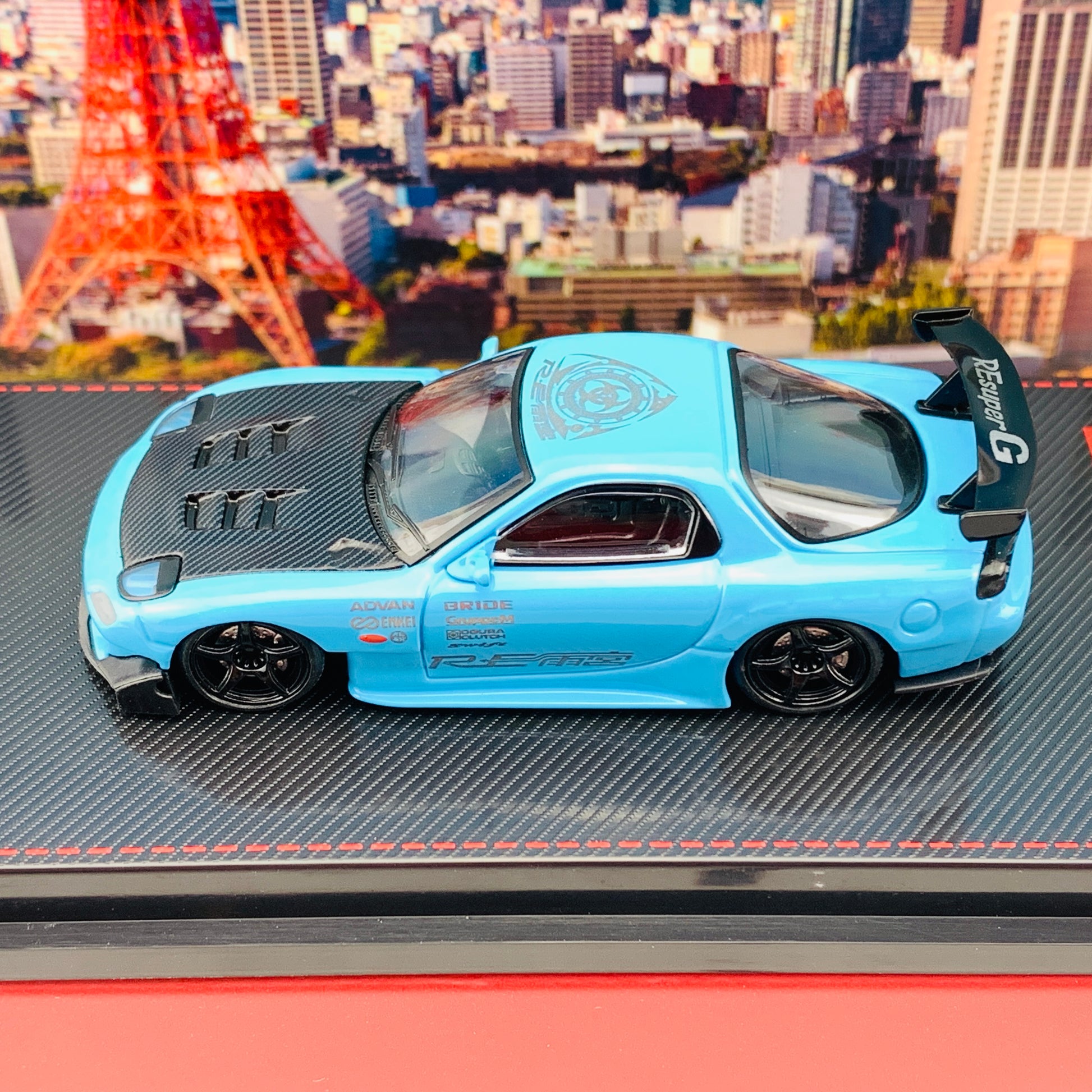Ignition Model 1/64 Mazda RX7 FD3S RE Amemiya Light Blue IG1949