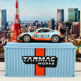 Tarmac Works 1/64 Porsche 911 GT3 R (991) GULF 12h 2018  Goethe / Hall / Fatien / Grogor *** With Container ***  T64-032-18GULF