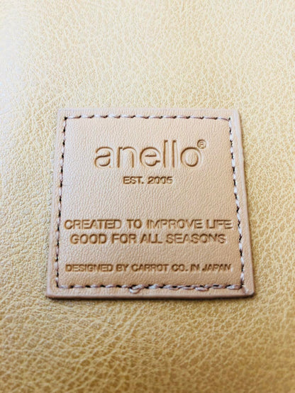 anello® Japan Synthetic Leather Mouthpiece Backpack - Brown AT-B1211
