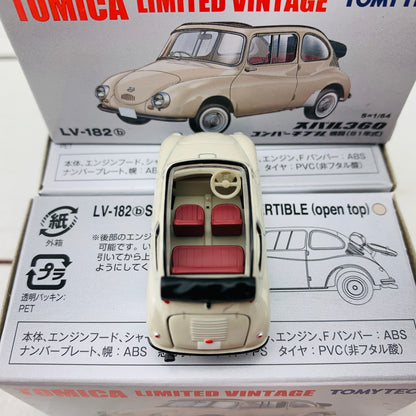 Tomica Limited Vintage 1/64 Subaru 360 Convertible (Open Top) LV-182b (1961)