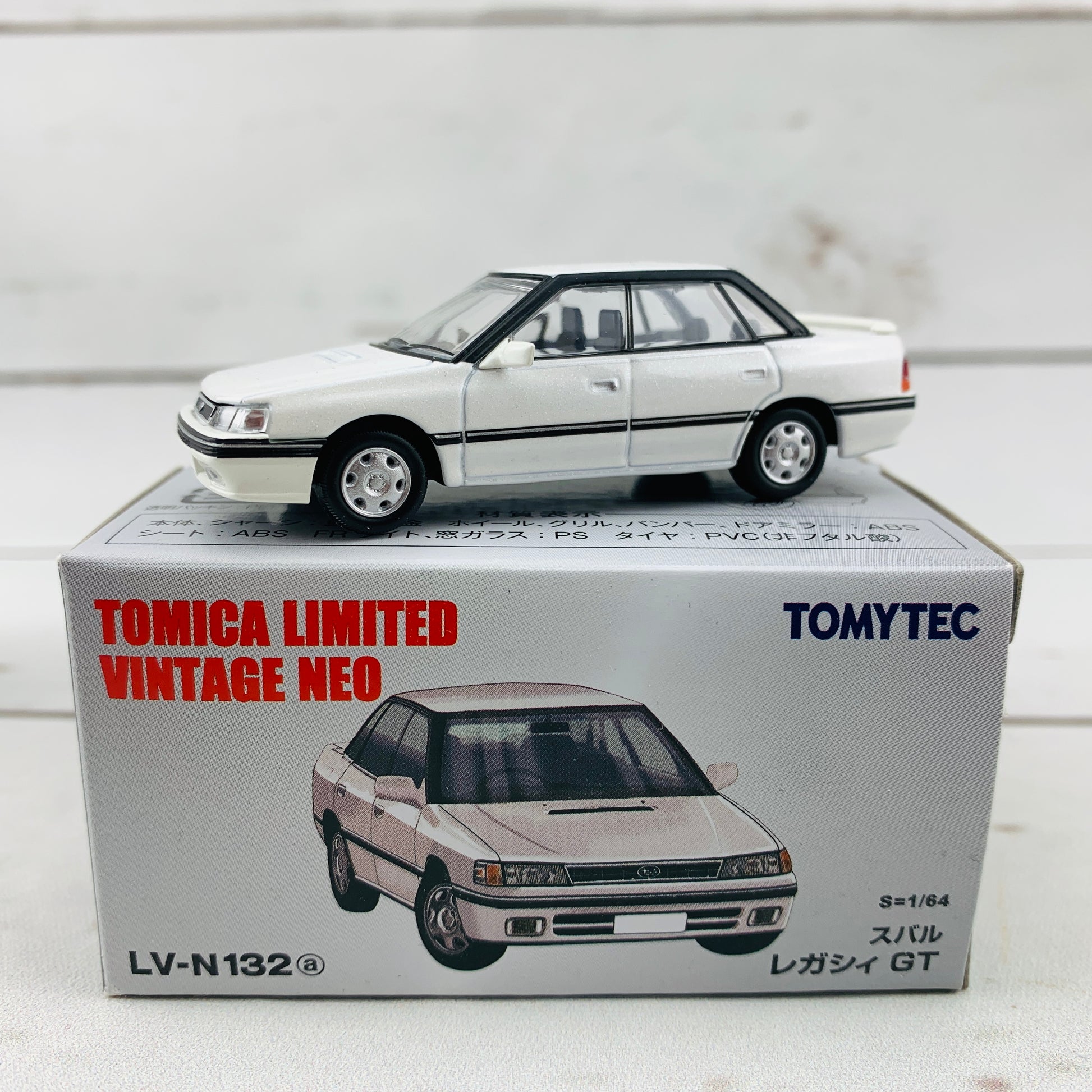 Tomica Limited Vintage Neo 1/64 Subaru Legacy GT WHITE LV-N132a