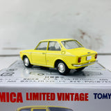 Tomica Limited Vintage 1/64 Toyota Corolla 1200 Two Door Deluxe Yellow (1969) LV-161b