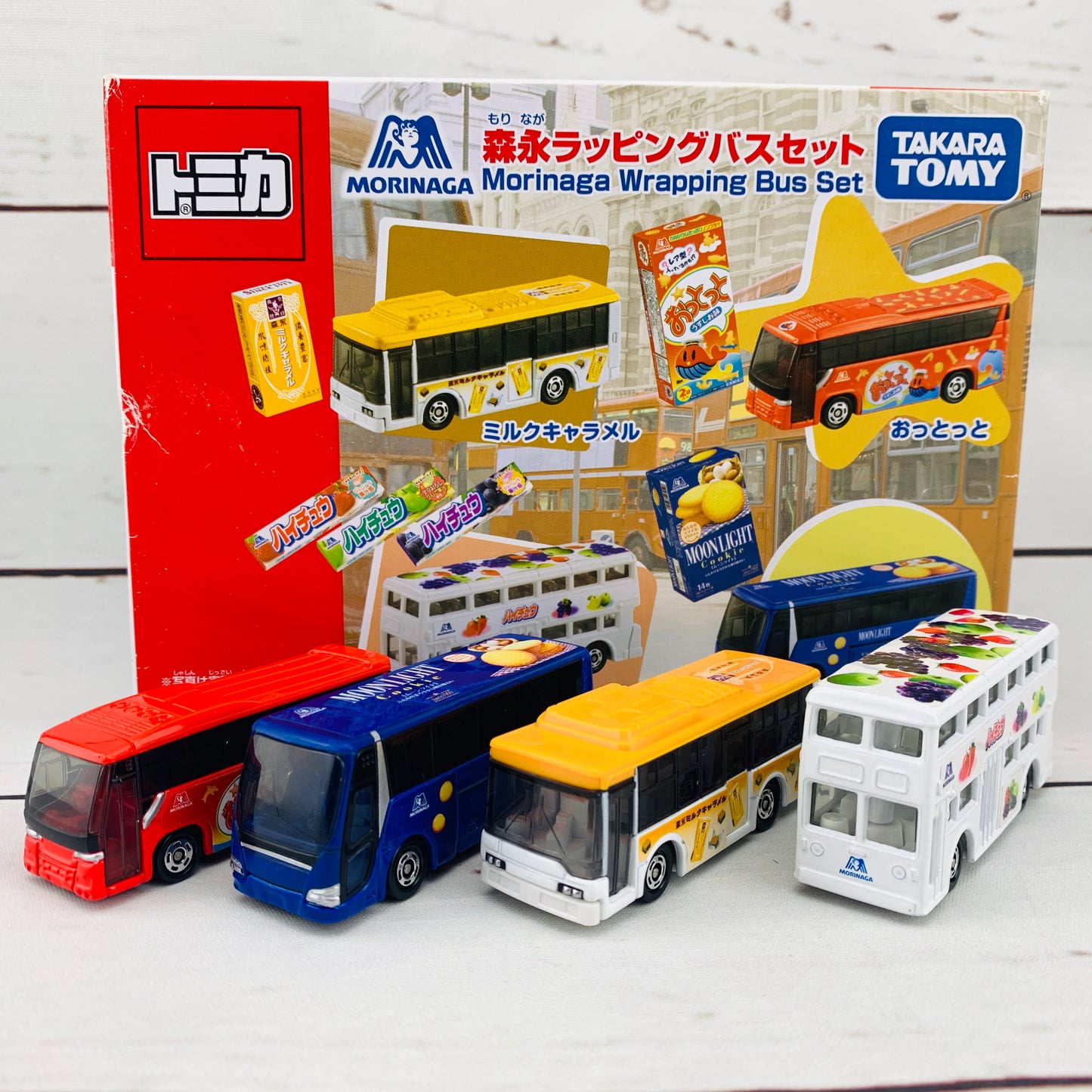 Tomica Morinaga Wrapping Bus Set