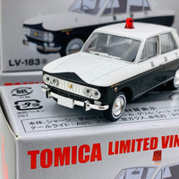 Tomica Limited Vintage 1/64 Datsun Bluebird Patrol Car (1965) LV-183a