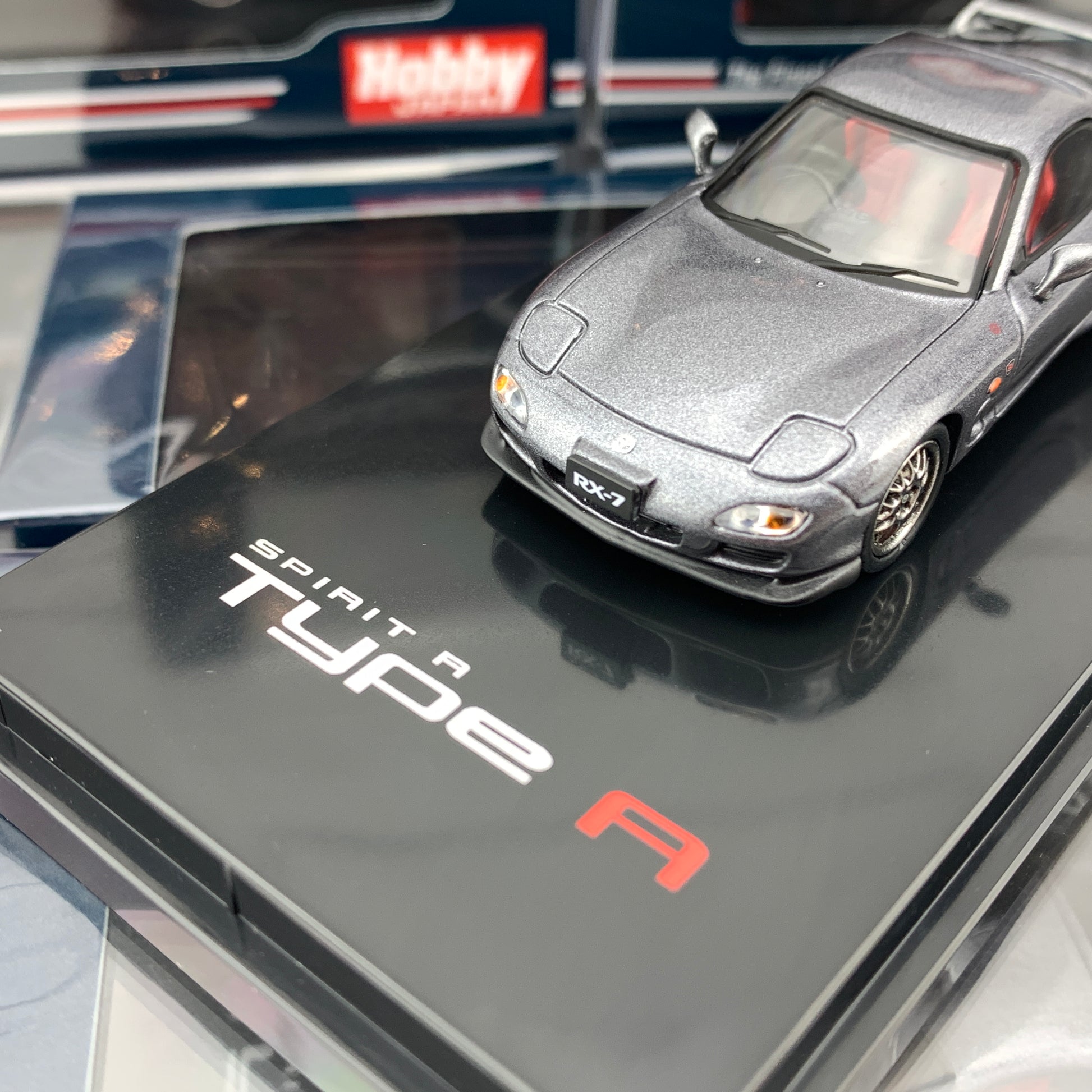 HOBBY JAPAN 1/64 Mazda RX7 FD3S Spirit R Type A Titanium Gray HJ641007GM