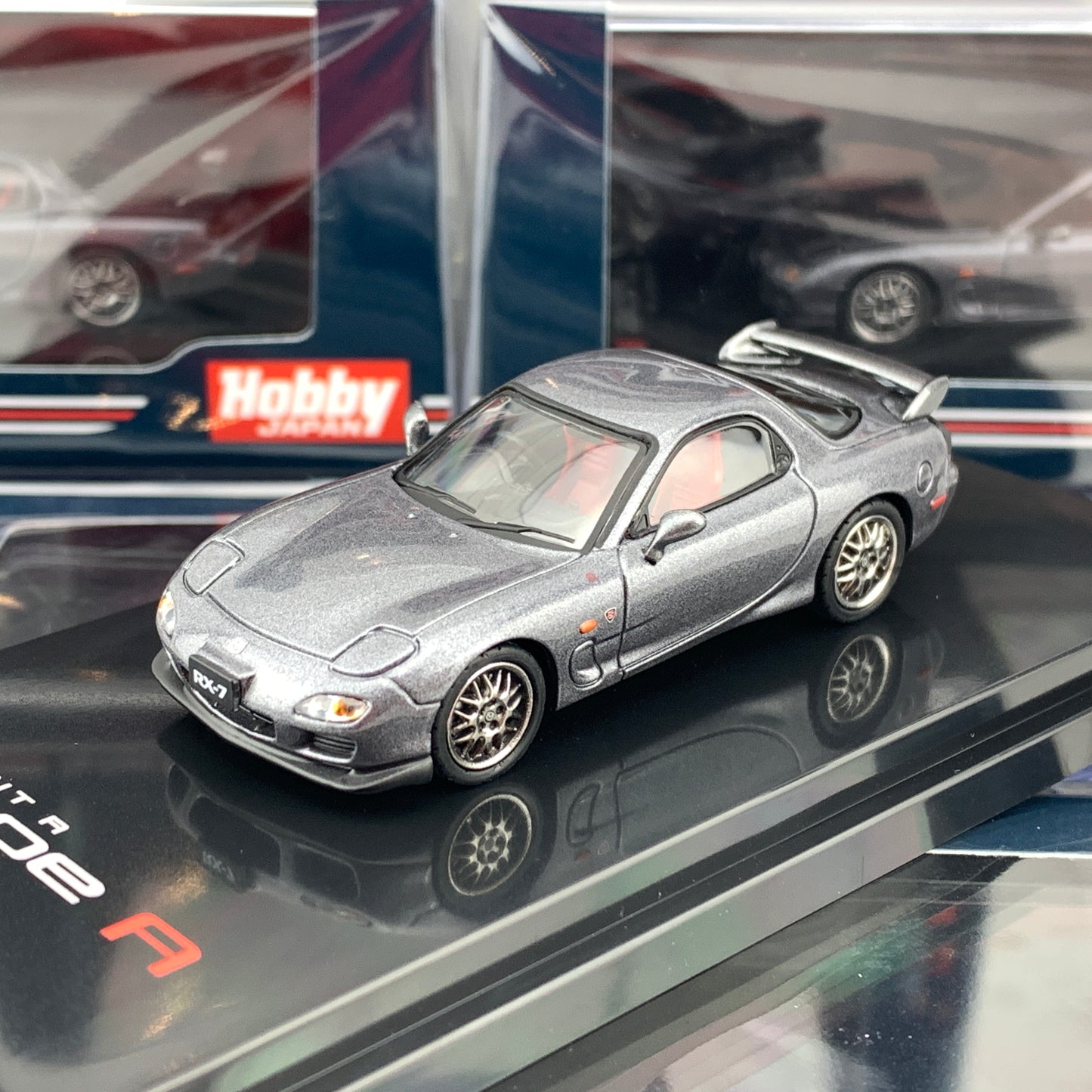 HOBBY JAPAN 1/64 Mazda RX7 FD3S Spirit R Type A Titanium Gray HJ641007GM