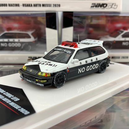 INNO64 1/64 JDM Collection 06 HONDA CIVIC EF9 Kanjo Style "BYE BYE POLICE" Osaka Auto Messe 2020 IN64-EF9-JDM06