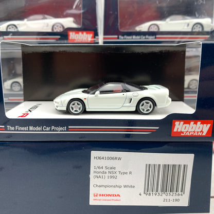HOBBY JAPAN 1/64 Honda NSX Type R NA1 1992 Championship White HJ641006RW