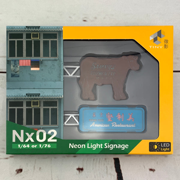 Tiny 微影 Neon Light Signage 發光招牌套裝 (森美餐廳 + 美利堅) NX02