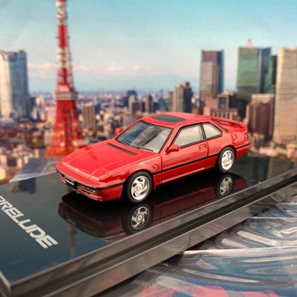 HOBBY JAPAN 1/64 Honda Prelude Si (BA5) 1989 Phenix Red HJ641002AR