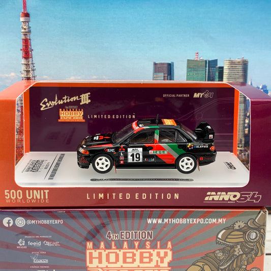 INNO64 Mitsubishi Lancer Evolution III Malaysia Hobby Expo 2019 Limited Edition IN64-EVO3-MHE19
