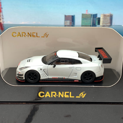 CAR-NEL 1/64 Nissan GTR Nismo GT3 R35 2015 Pearl White CN640019