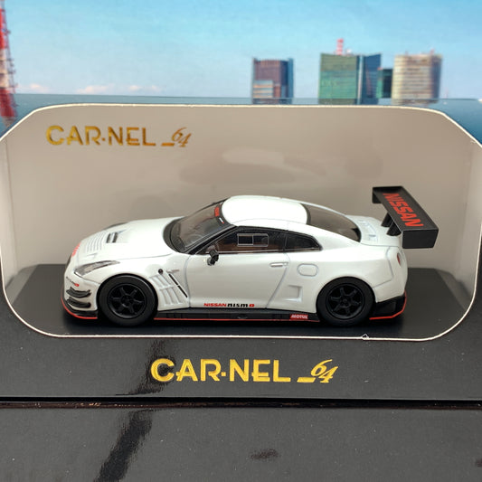 CAR-NEL 1/64 Nissan GTR Nismo GT3 R35 2015 Pearl White CN640019