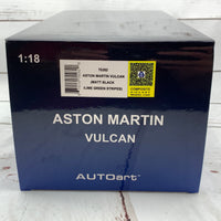 AUTOart 1/18 ASTON MARTIN VULCAN (MATT BLACK W/ LIME GREEN STRIPES) 70262