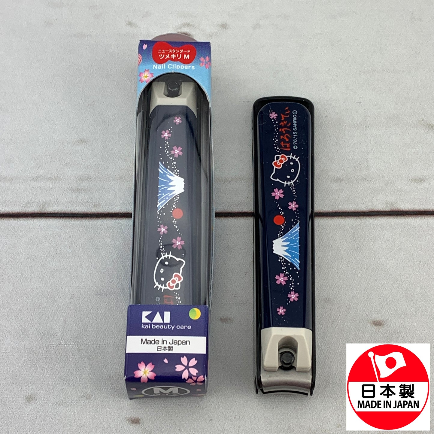 Hello Kitty Nail Clipper - Mt. Fuji Size M by KAI Beauty Care KK-2526 Made in Japan