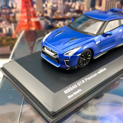 KYOSHO 1/64 NISSAN GTR Premium Edition Blue Metallic KS07067BL
