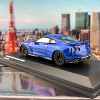 KYOSHO 1/64 NISSAN GTR Premium Edition Blue Metallic KS07067BL