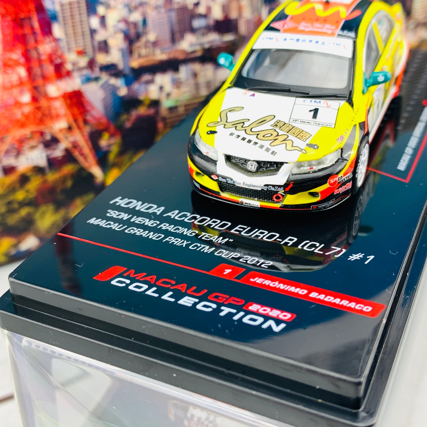 INNO64 MACAU GP 2020 COLLECTION HONDA ACCORD Euro-R (CL7) #1 Macau Grand Prix CTM Cup  2012 J. Badaraco IN64-CL7-MGP20JB