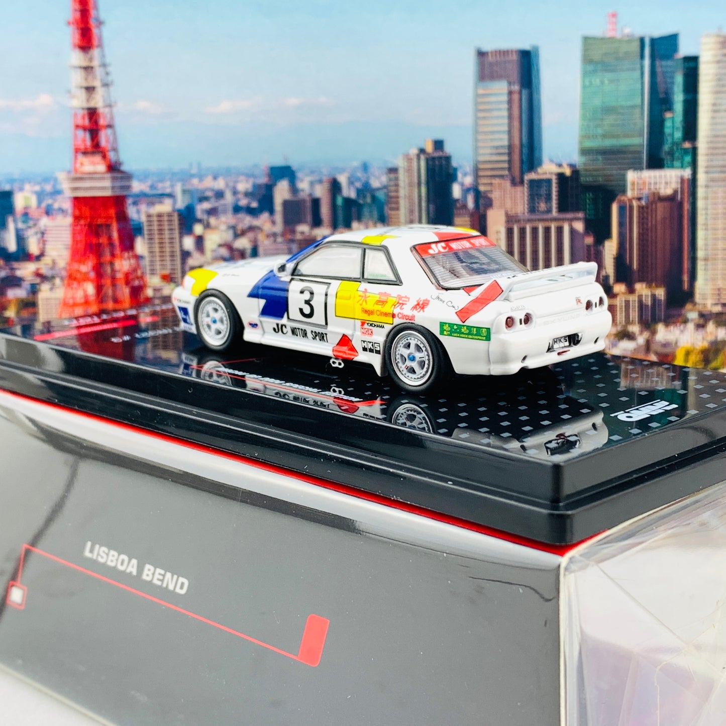 INNO64 MACAU GP 2020 COLLECTION NISSAN SKYLINE GT-R (R32) #3 "Team HKS"  Macau Guia Race 1991 IN64-R32-MGP20PB