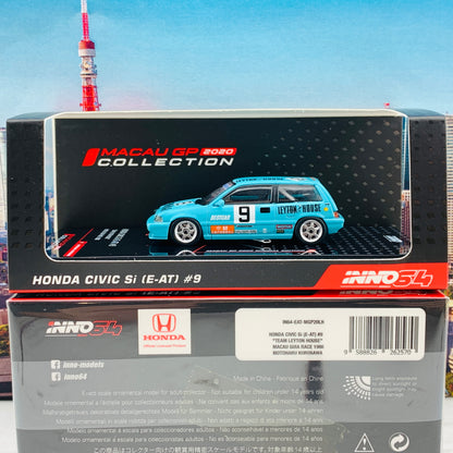 INNO64 MACAU GP 2020 COLLECTION HONDA CIVIC E-AT #9 "Team Leyton House"  Macau Guia Race IN64-EAT-MGP20LH