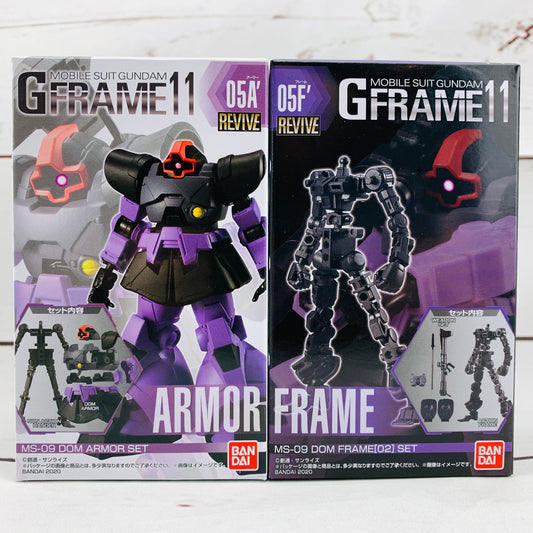 GFRAME 11 Mobile Suit Gundam 05A' REVIVE MS-09 DOM Armor Set and 05F' REVIVE MS-09 DOM Frame (02) Set