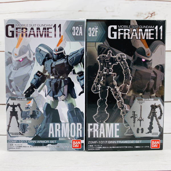 GFRAME 11 Mobile Suit Gundam 32A ZGMF-1017 GINN Armor Set and 32F ZGMF-1017 GINN Frame (02) Set