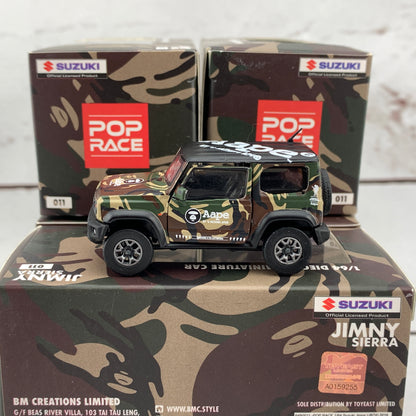 POPRACE x BM Creations 1/64 Suzuki Jimny Sierra (JB74) 2018 x Aape RHD 64B0011