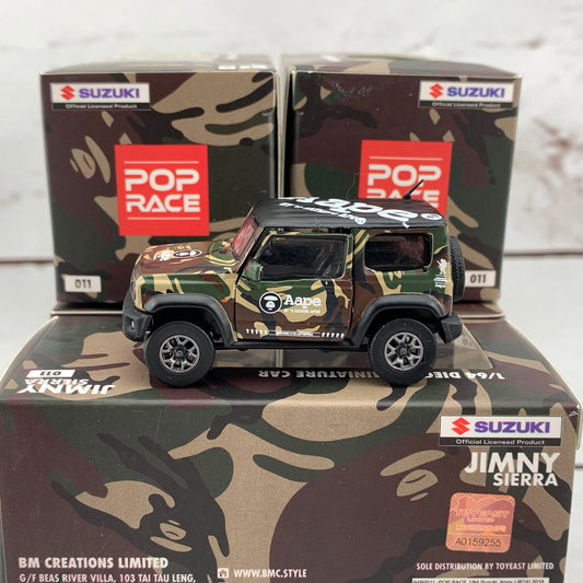 POPRACE x BM Creations 1/64 Suzuki Jimny Sierra (JB74) 2018 x Aape RHD 64B0011