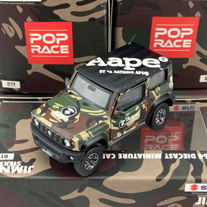 POPRACE x BM Creations 1/64 Suzuki Jimny Sierra (JB74) 2018 x Aape RHD 64B0011